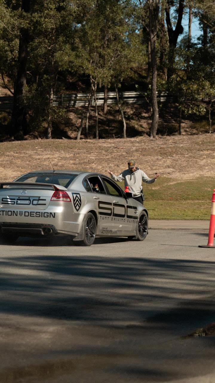 SDC car on the training circuit