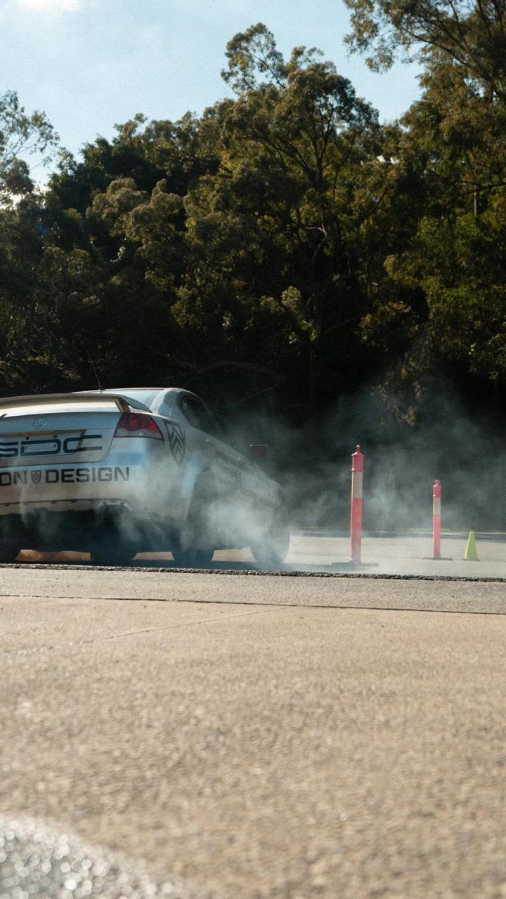 Instructor and SDC stunt car